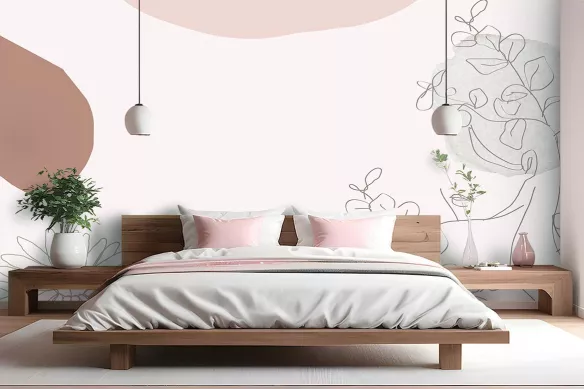Papier Peint sur mesure scandinave Soft