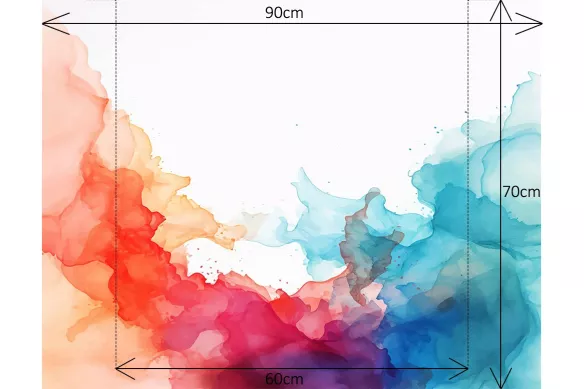 Fond de Hotte coloré Aquarelle Collision