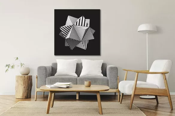tableau-deco-abstrait-geometrie complexe