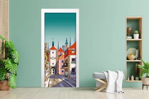 Décoration de porte design alsace