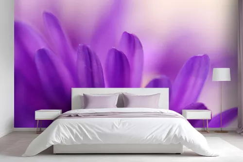 Tapisserie fleurs des champs violettes