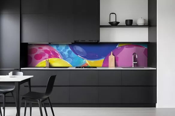 Credence cuisine colorée moléculaire