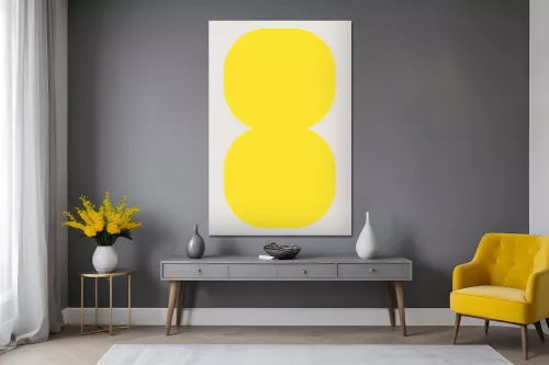 tableau abstrait design bleu