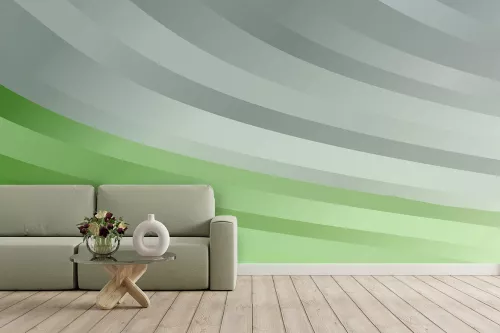 Tapisserie verte et Grise