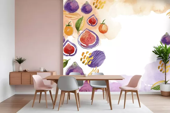 Papier Peint Cuisine Figues en Folie