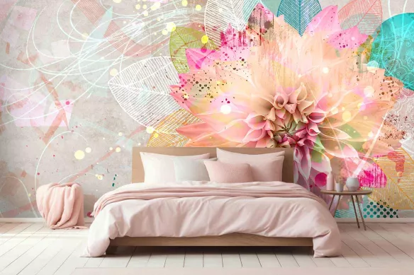 tapisserie fleurs isis