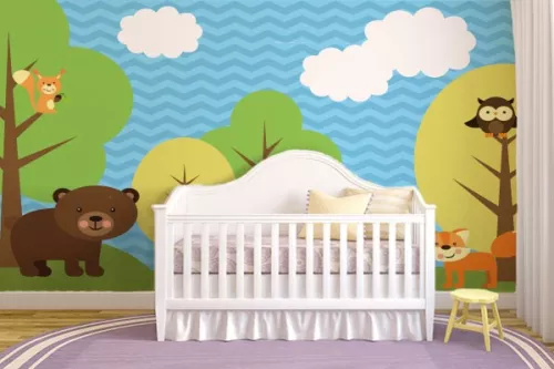 Papier Peint Enfant Foret Enchantee
