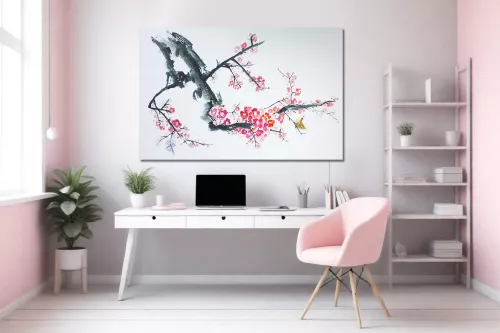 Toile deco bonzai