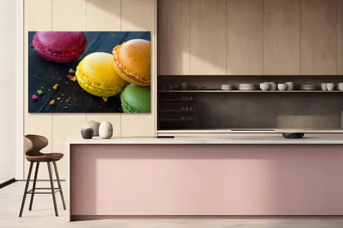 Toile macarons deco