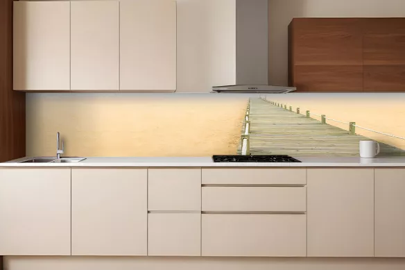 Crédence déco Bois et sable