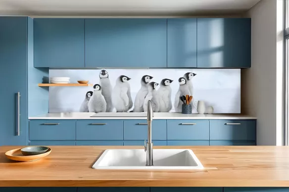 Déco mur Cuisine Pingouins