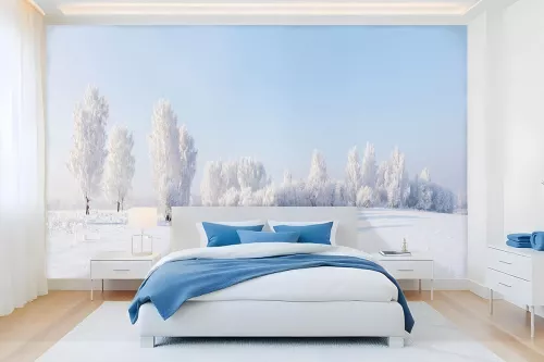 Poster mural Blanc comme neige