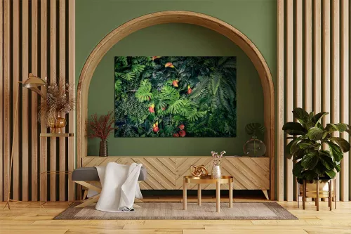 Tableau décoration trompe œil Mur végétal