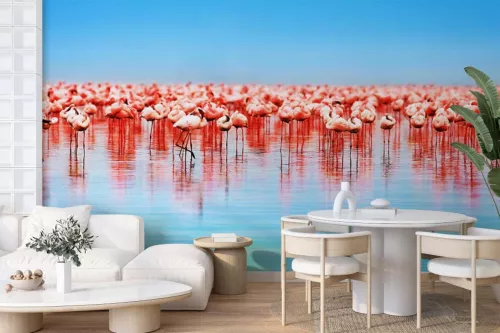 Papier Peint Photo Flamants Roses
