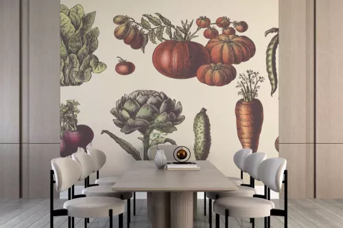 Papier peint Légumes du marché