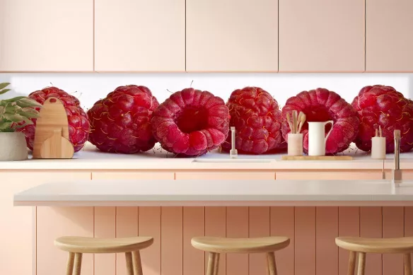 Crédence murale cuisine Framboises