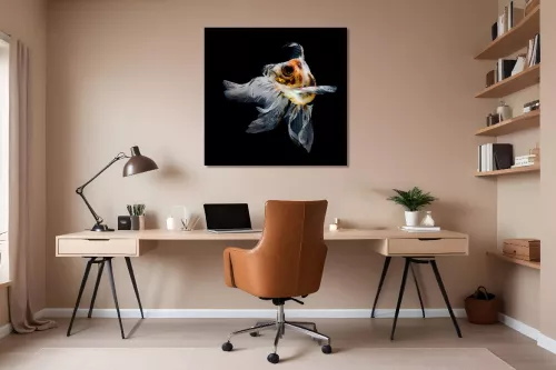 Tableau photo poisson téléscope