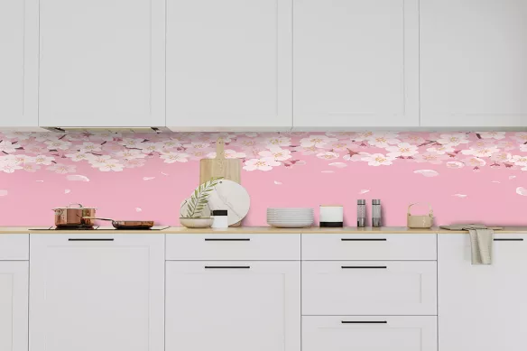 Crédence Cuisine moderne Cherry Bloom
