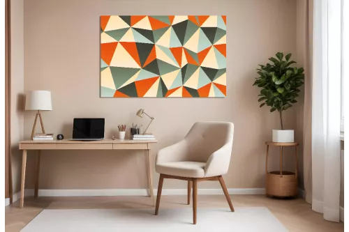 Tableau Abstrait Polymorphe