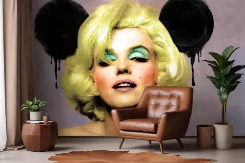 Tapisserie murale mickey monroe