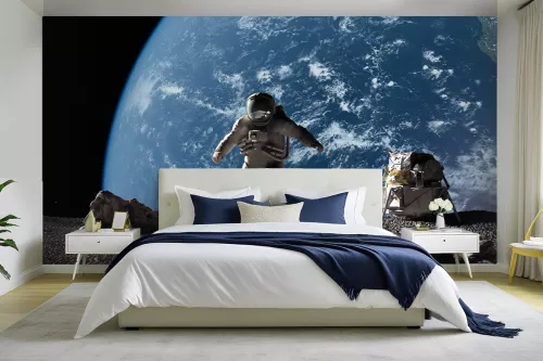 Tapisserie chambre Sur la Lune