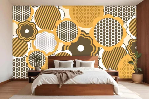 Tapisserie graphique tournesol