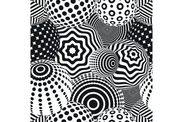 toile Noir et Blanc Illusion