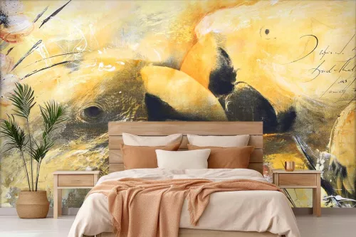 Papier Peint original Mural Perroquet
