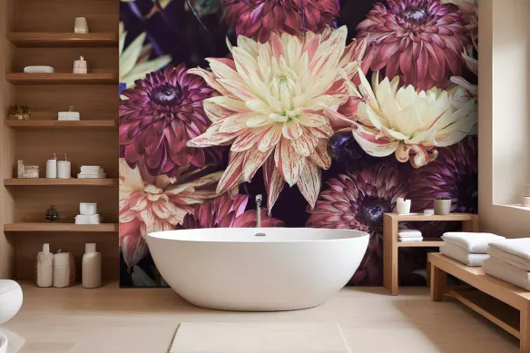 papier-peint-salle-de-bain-fleur-d'hiver