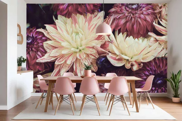 papier peint fleur d'hiver