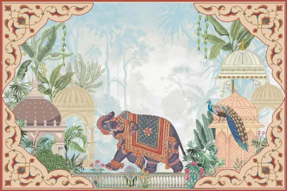 Toile Oriental Temple de l'Éléphant
