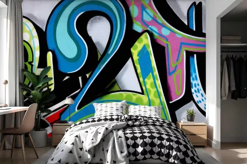 Papier Peint graffiti Numero Deux