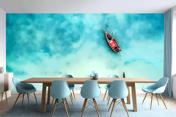 Papier peint panoramique Bateau de pêche