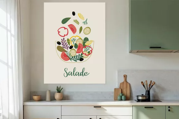 Tableau cuisine Salade