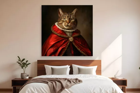 Tableau Anachronisme King Cat Renaissance
