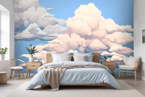 Papier peint nuage illustration