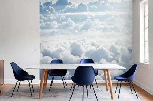 Papier peint nuages déco salle à manger