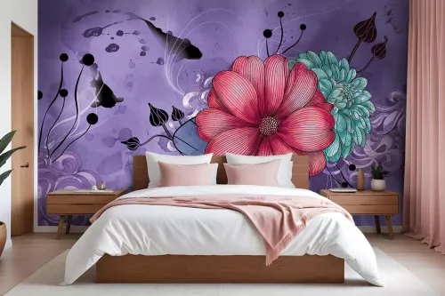 Papier peint chambre anemone magique