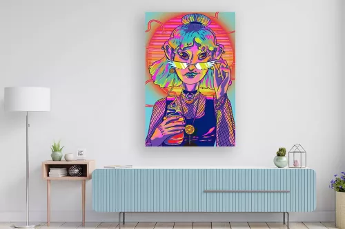 Tableau Coloré - Crépuscule Club