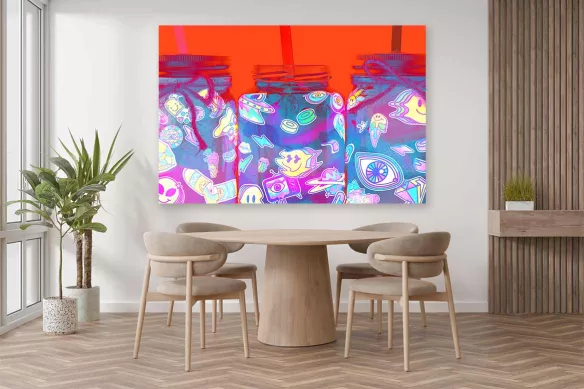 Toile Moderne - Cocktails Pop