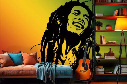 Papier peint décoration Bob Marley