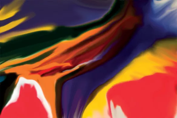 Papier peint coloré Sunset