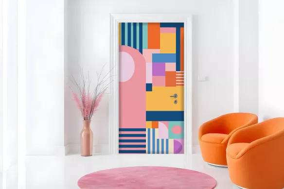 Stickers de Porte dans un salon - Géocolor