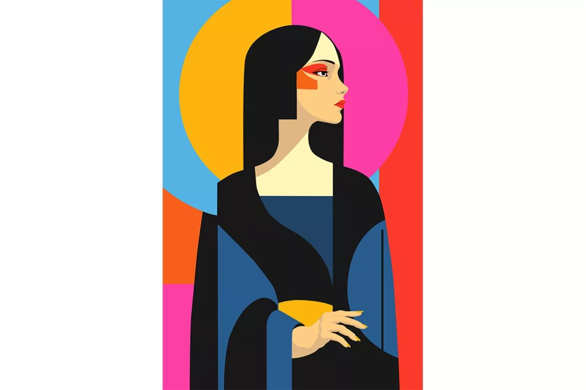Toile Murale - La Dame de Bauhaus