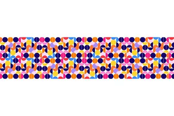 Crédence coloré pour Cuisine - Carreaux de Bauhaus