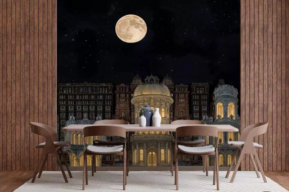 Papier Peint panoramique salle a manger – Comme dans un livre