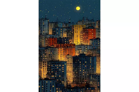 Tableau sur toile - Reflet de la lune