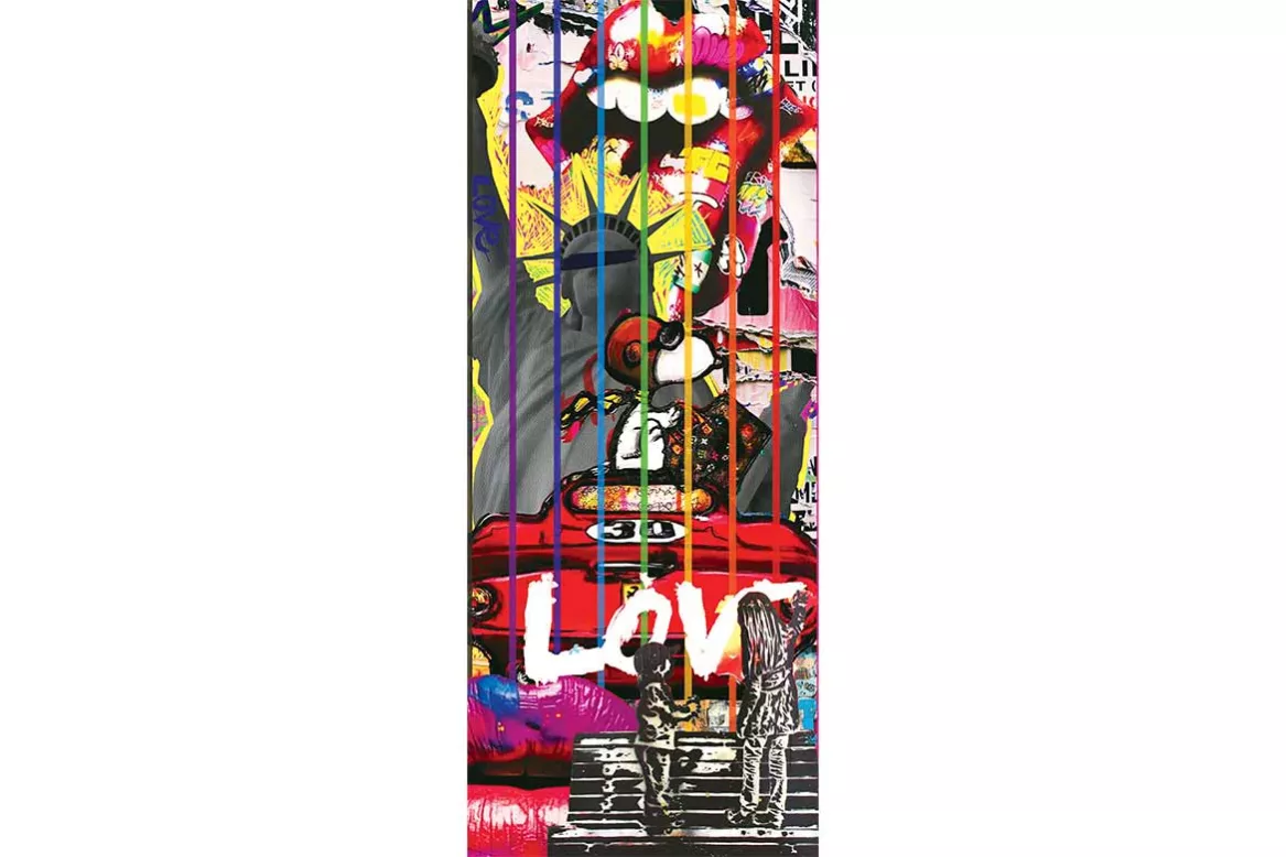 Sticker de porte street art salon - Street react