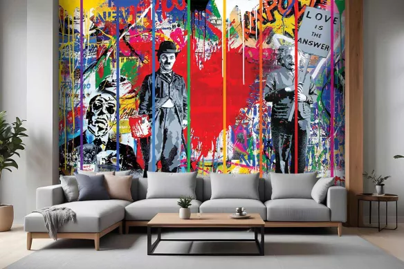 Papier Peint intissé Street Art - Les Penseurs