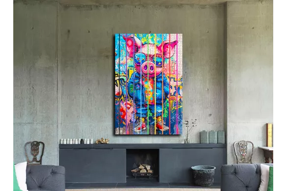 Tableau Street Art salon - Badass Pink